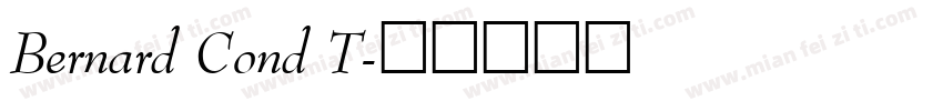 Bernard Cond T字体转换